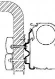 Exsis/Hymercamp 99 adapter - serie 5 - 3.00m